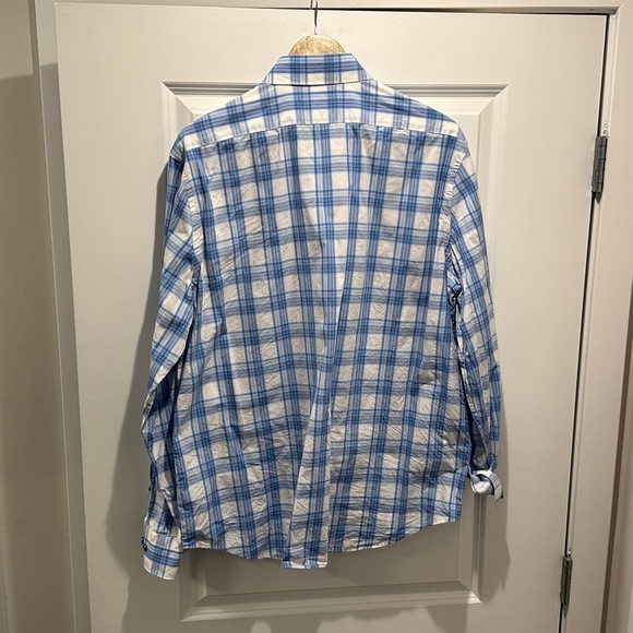 Express Modern Fit Plaid Shirt Size XL - Picture 2 of 7